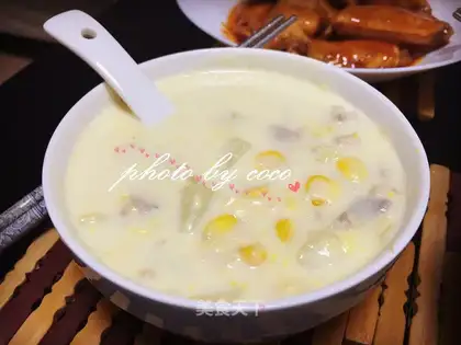Chicken mushrooms and rice soup