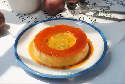 Caramel pasta pudding