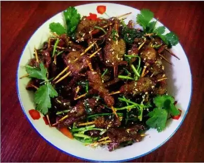Ridiculous toothpick beef