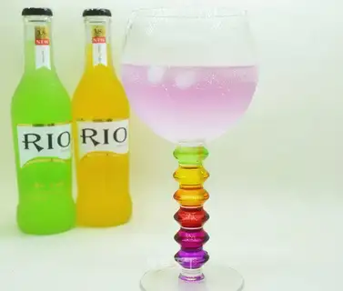 A purple cocktail