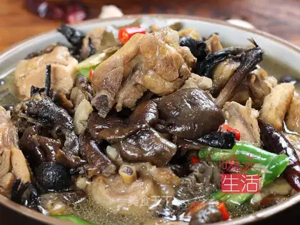 Chicken stew mushrooms