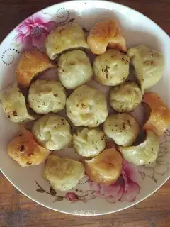 Colored fried dumplings