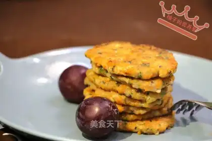 Vegetable shrimp cake