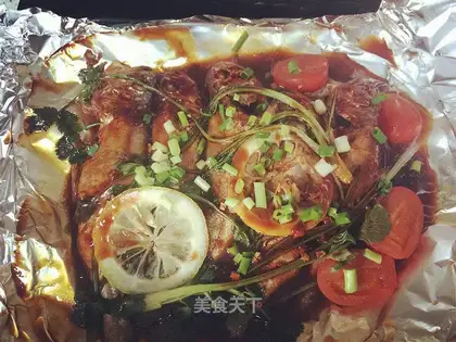 Seafood roasted fish