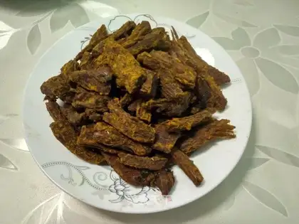 Curry beef jerky