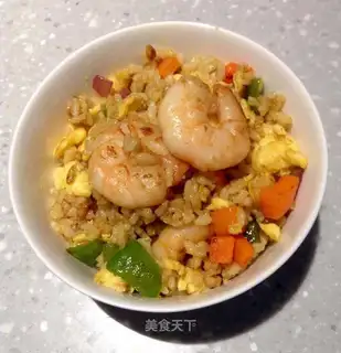 Curry shrimp fried rice