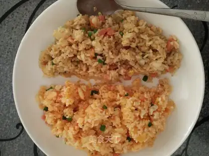 Shrimp ham and egg fried rice