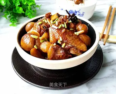 Chestnut is burning chicken