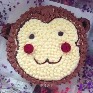Sweet little monkey cake