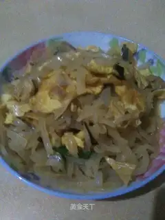 Onion fried eggs