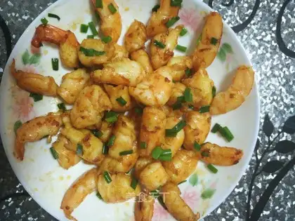 Shrimp with soy sauce