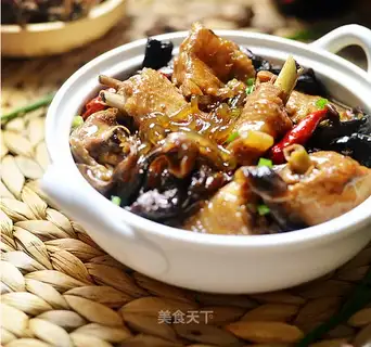 Chicken stew mushrooms
