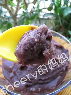 Homemade red bean paste