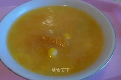 Corn and pumpkin porridge