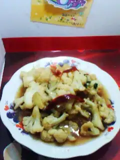 Fish and coriander flower