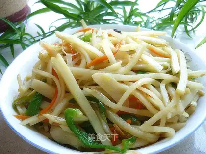 stir-fried three shredded vegetables