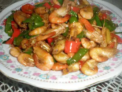 stir-fried river shrimp