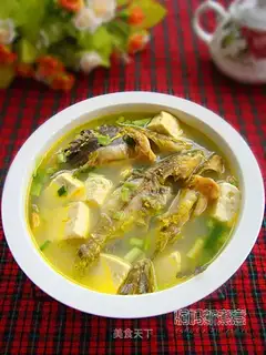 Yellow bone fish and tofu soup