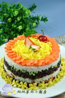 Creative sushi cake