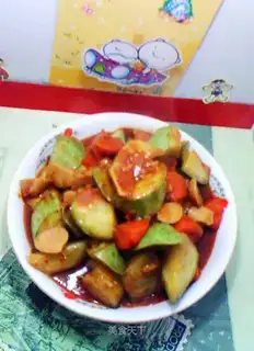 Spicy roasted corn melon