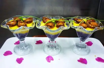three-color abalone with milk eggs
