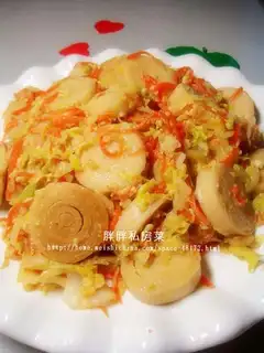 stir-fried layer roll with egg
