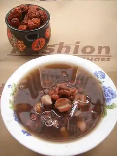 Coix seed, red bean and lotus seed soup
