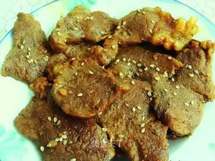 Roast beef in teryaki sauce