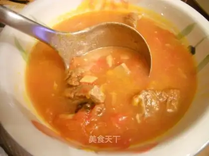 Stewed beef brisket with tomato