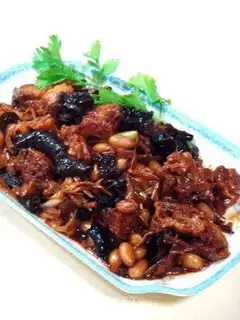 Braised roasted bran