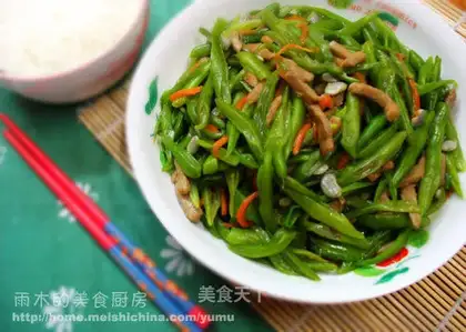 Shredded kidney beans