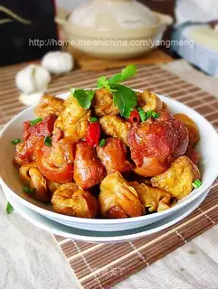 Braised hooves with wine and brewed