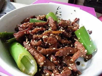 Beef stir-fried