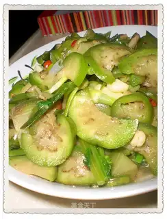 stir-fried green eggplant