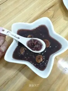 Red bean, black rice congee