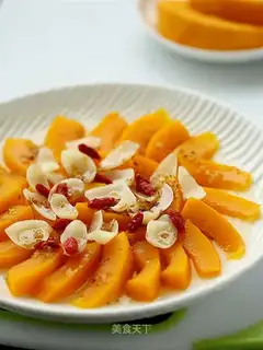 Pumpkin steamed lily
