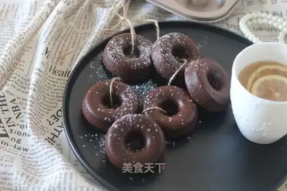 Classic chocolate donuts