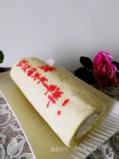 Handmade cream cake rolls