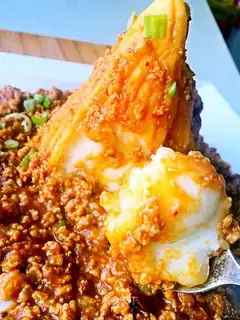 Volcanic mashed potatoes