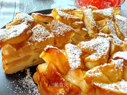 Russian apple cake without sugar