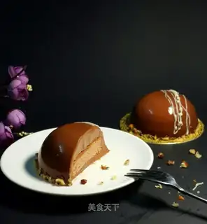 Mirror chocolate mousse