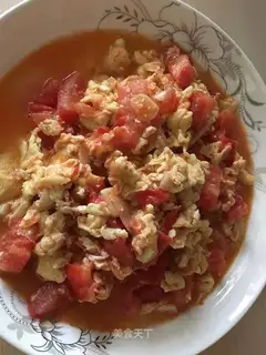 Tomato fried eggs