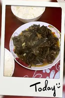 Chicken-cooked mushrooms