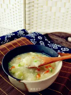 Spicy egg curd soup