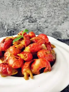Curry lobster tail
