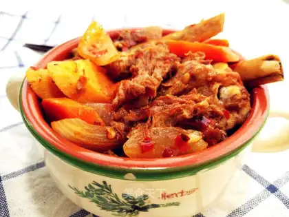 Spicy back to the lamb