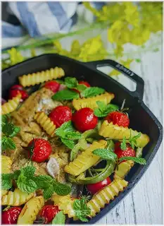 Vegetable roasted mackerel
