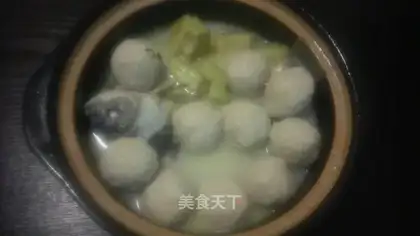 Suffering melon meatball fish soup