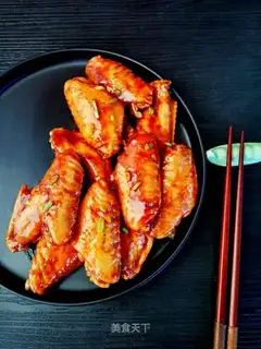 Honey, fried chicken wings