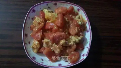 Tomato fried eggs